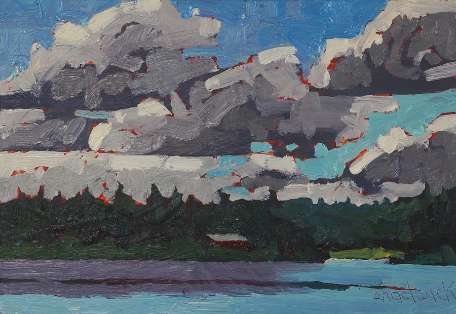 Robinson Lake Morning Painting by Phil Chadwick