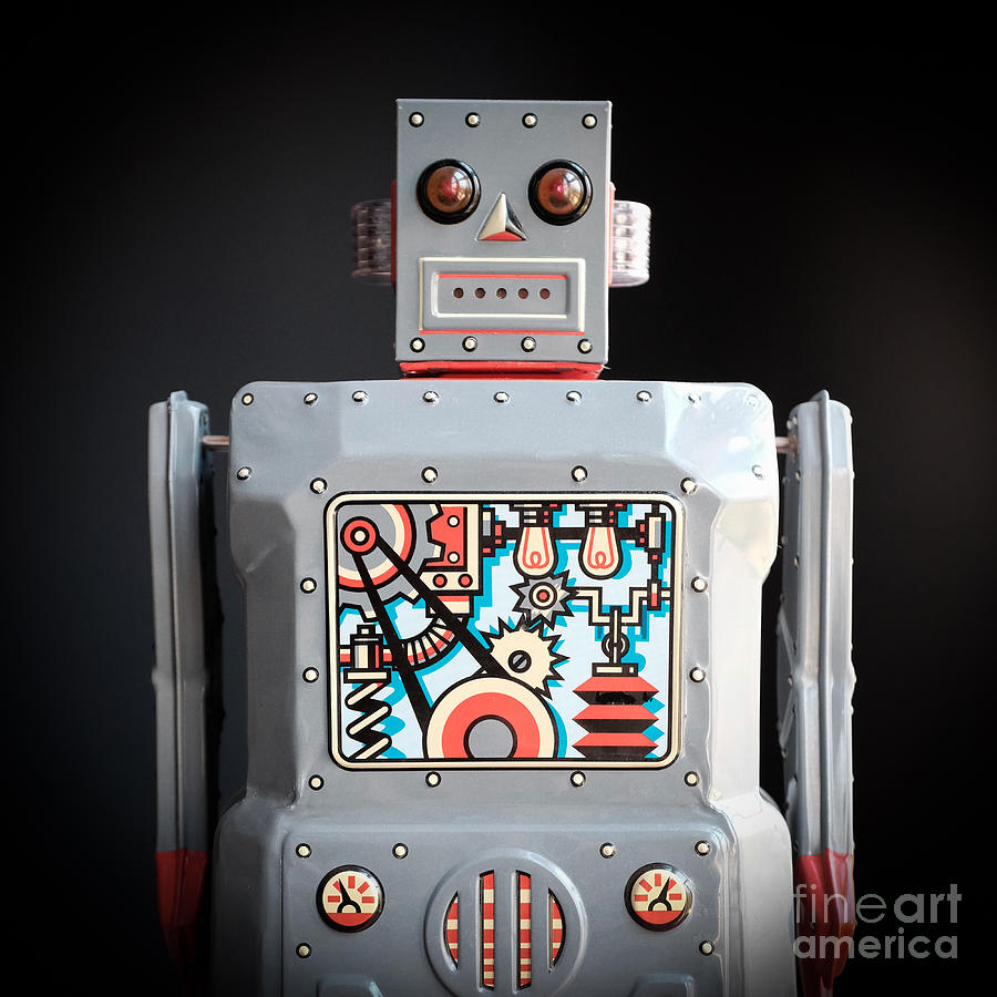 Robot R-1 Square Photograph by Edward Fielding