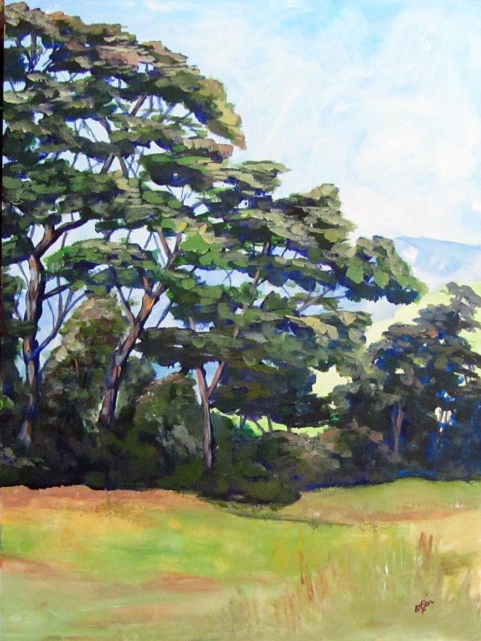 Robyns Trees 2 Painting by Barbara OToole