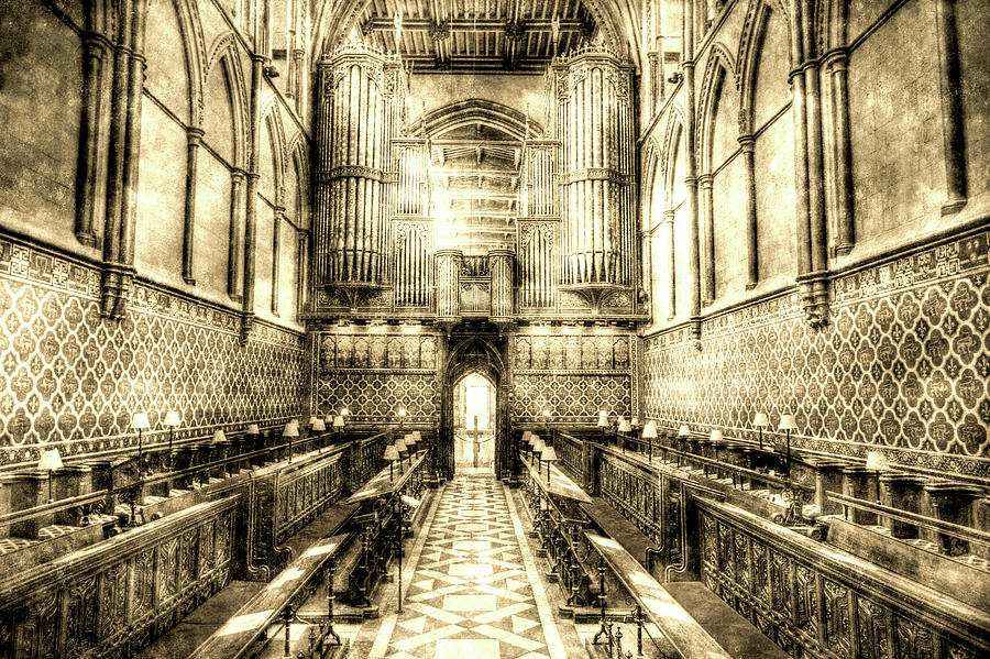 Rochester Cathedral Vintage Photograph by David Pyatt