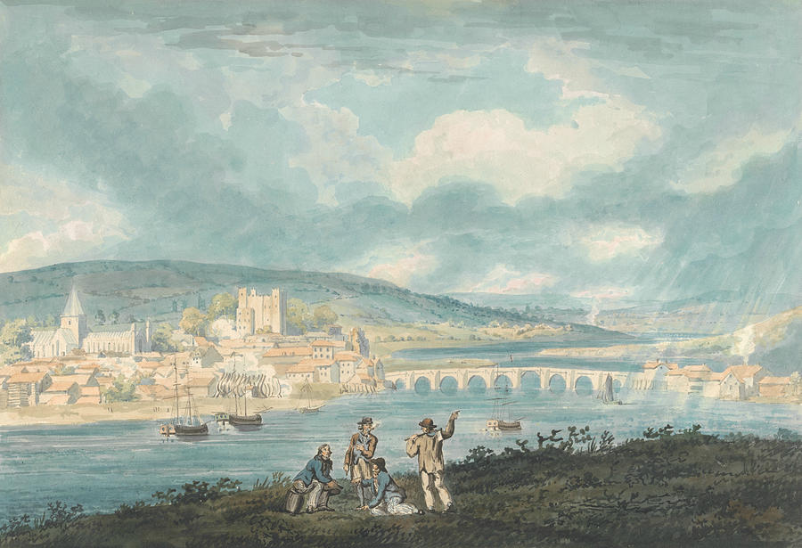 Rochester, Kent- from the North Painting by Thomas Girtin