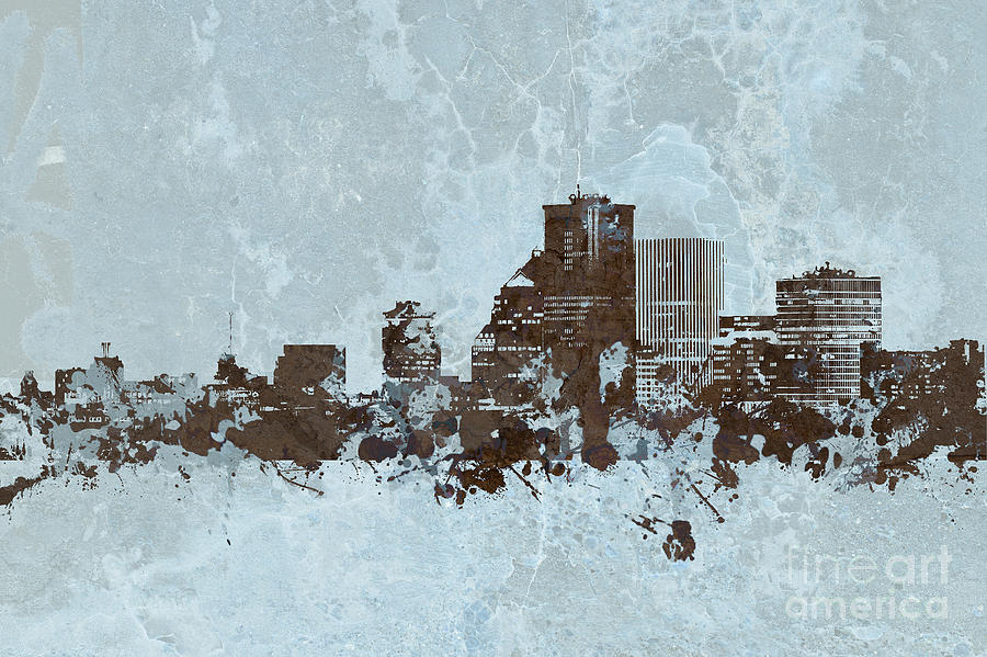 Rochester, NY Skyline Texture Photograph by Joann Long