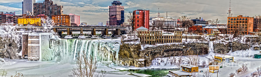 Rochester Winter Panorama Photograph by William Norton
