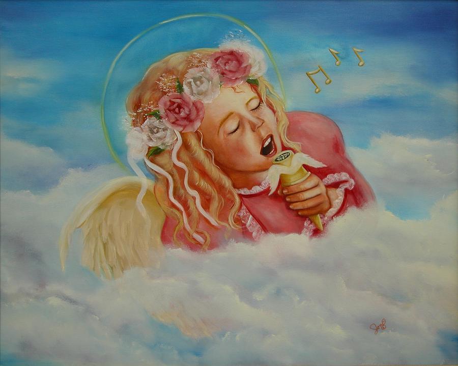 Rock and Roll Angel Painting by Joni McPherson