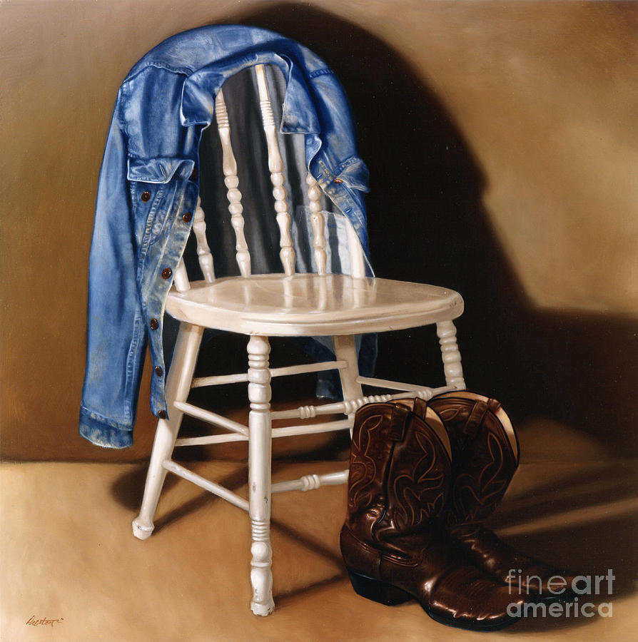 Cowboy Boots Painting - Rock And Roll by Lawrence Preston