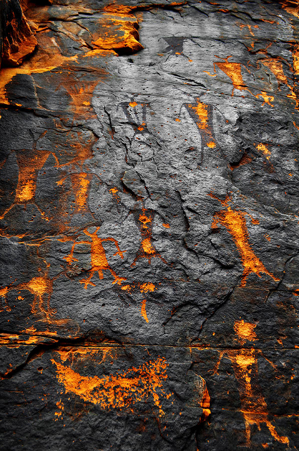 Rock Art Ranch Petroglyphs Portrait Photograph by Kyle Hanson