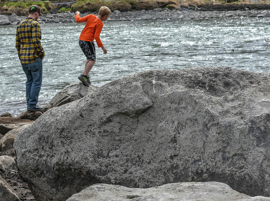 Kenai River Photograph - Rock Balancing by Crewdson Photography Kenai River Photograph - Rock Balancing by Crewdson Photography