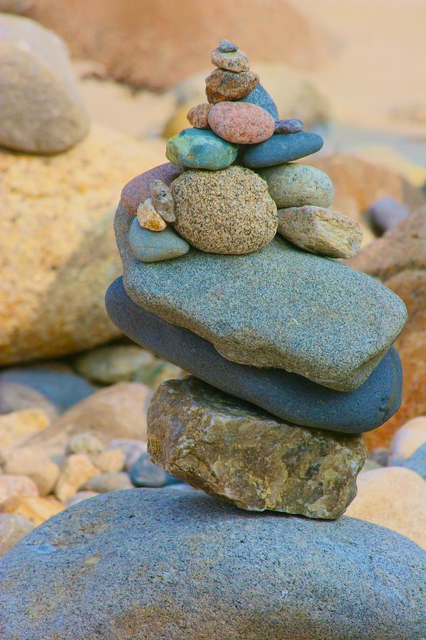Rock Cairn Photograph by Polly Castor