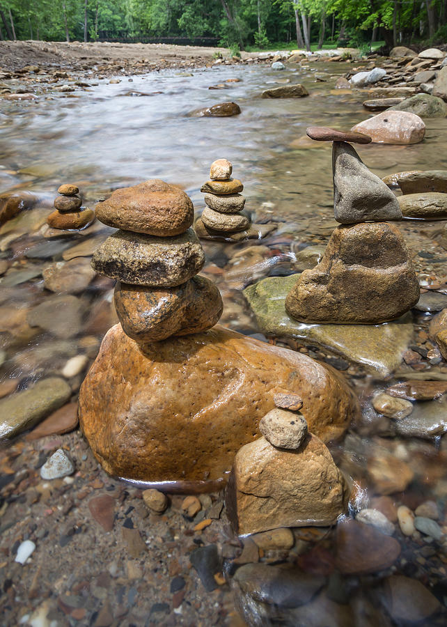 Rock Cairns Photograph by Dale Kincaid