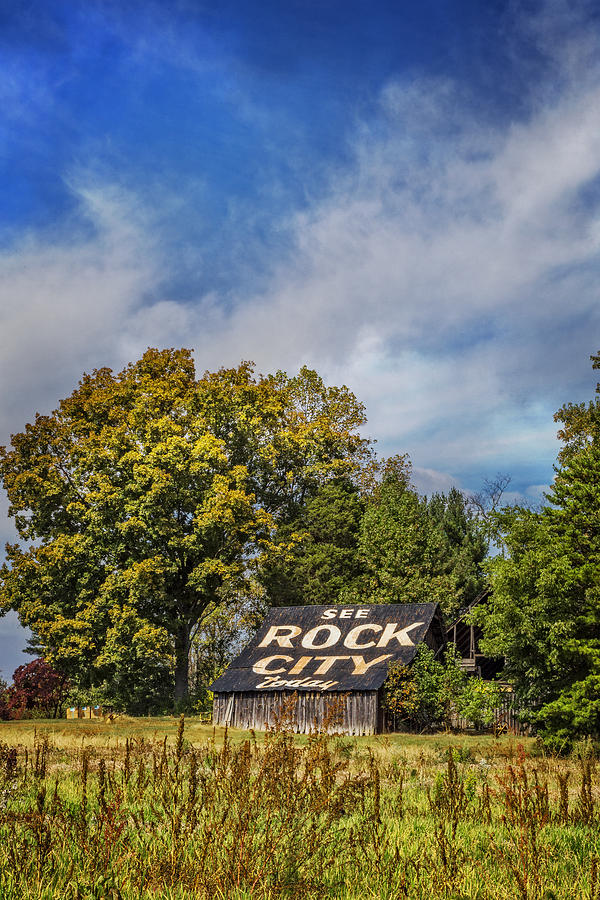 Barn Photograph - Rock City Barn II by Debra and Dave Vanderlaan
