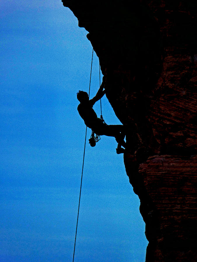 Rock Climber Photograph by Alan Socolik