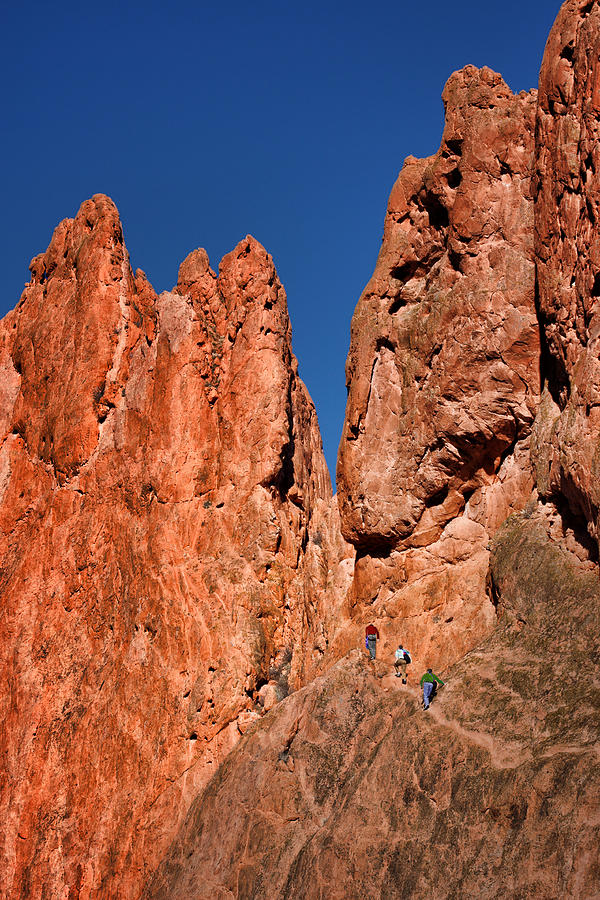 Rock Climbers - Garden of the Gods - Colorado Photograph by Nikolyn McDonald
