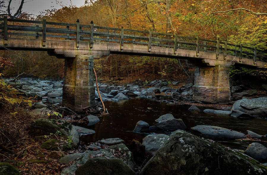 Rock Creek Park Bridge Photograph by Ed Clark