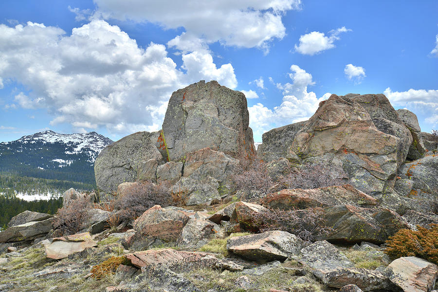 Rock Cropping at Big Horn Pass Photograph by Ray Mathis