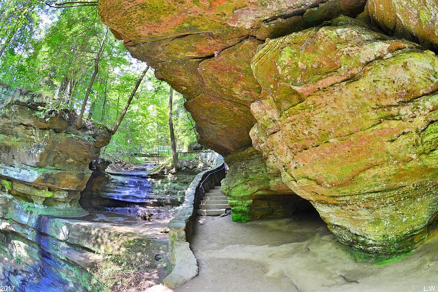 Rock Formation At Hocking Hill Ohio Photograph by Lisa Wooten