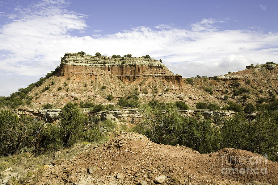 Rock Formation at Palo Duro Canyon Photograph by Karen Foley