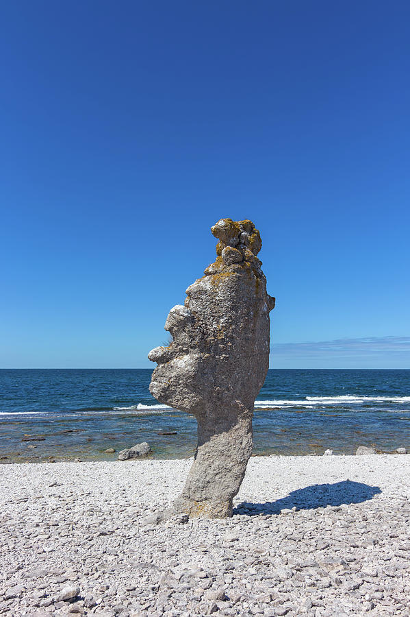Nature Photograph - Rock formation on Faro island in Sweden by GoodMood Art
