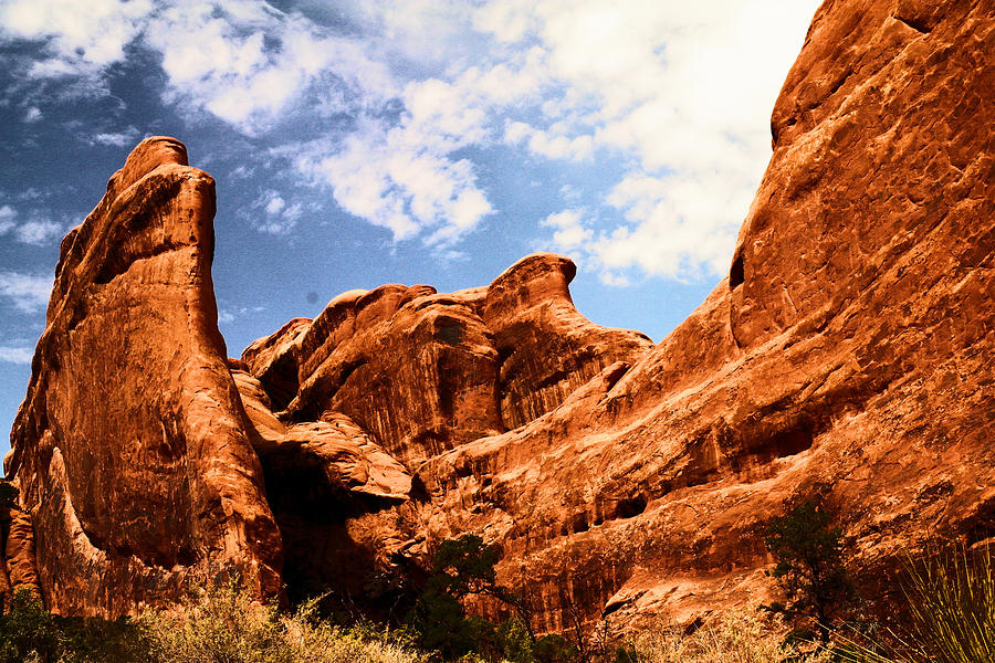 Rock formations Arches National park Photograph by Jeff Swan