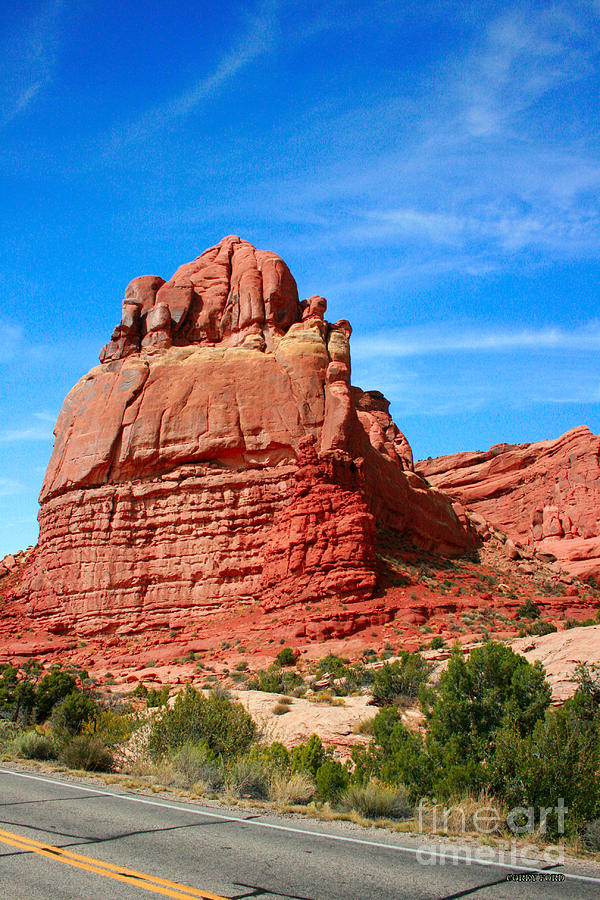 Rock Formations at Arches National Park Painting by Corey Ford