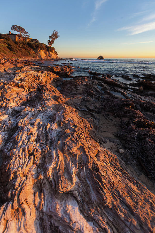 Rock formations at Corona del Mar Photograph by Cliff Wassmann