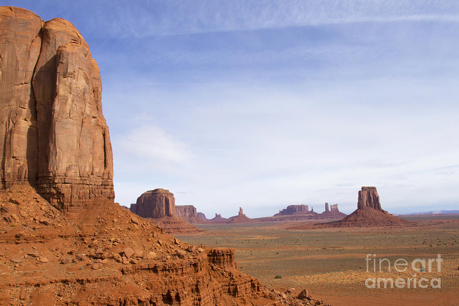 Rock Formations at Monument Valley Photograph by Karen Foley