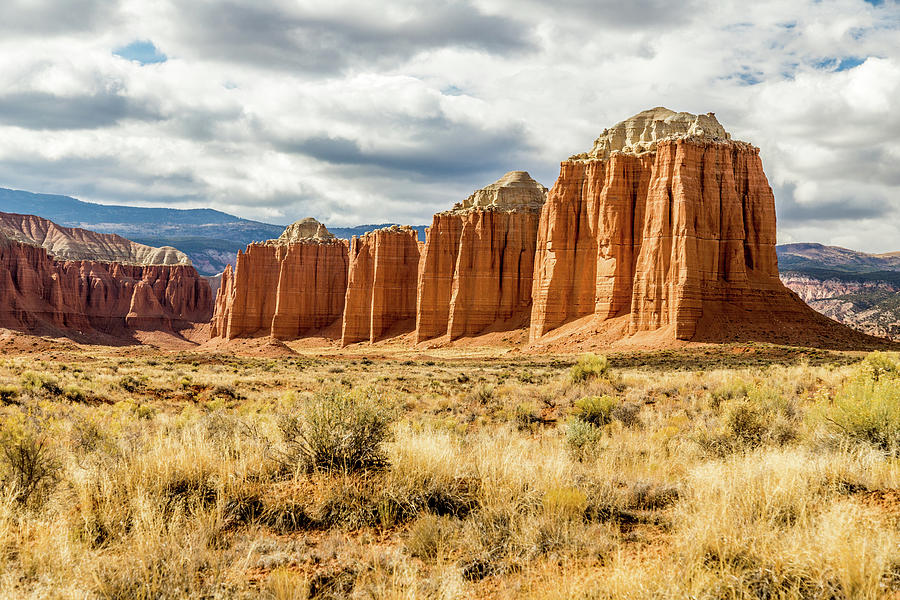 Rock Formations in Cathedral Valley Photograph by Scott Law