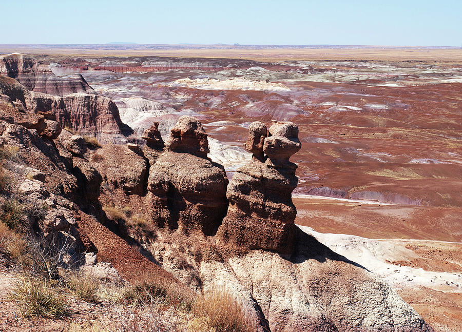 Rock Formations in the Painted Desert Photograph by Mary Capriole