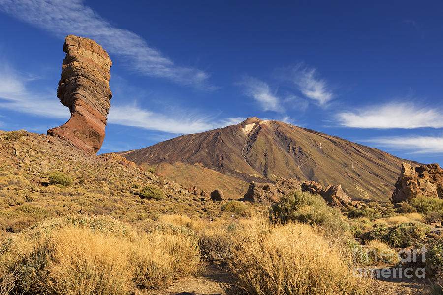 Teide National Park Photograph - Rock formations in the Teide National Park on Tenerife by Sara Winter