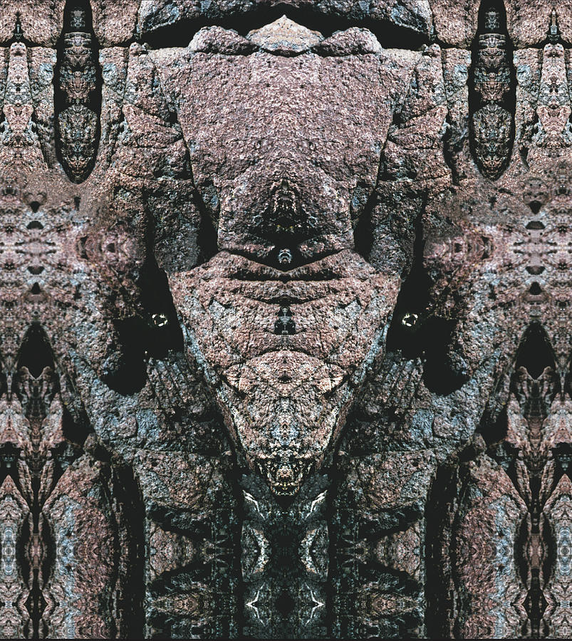 Rock Gods Elephant Stonemen of Ogunquit Digital Art by Nancy Griswold