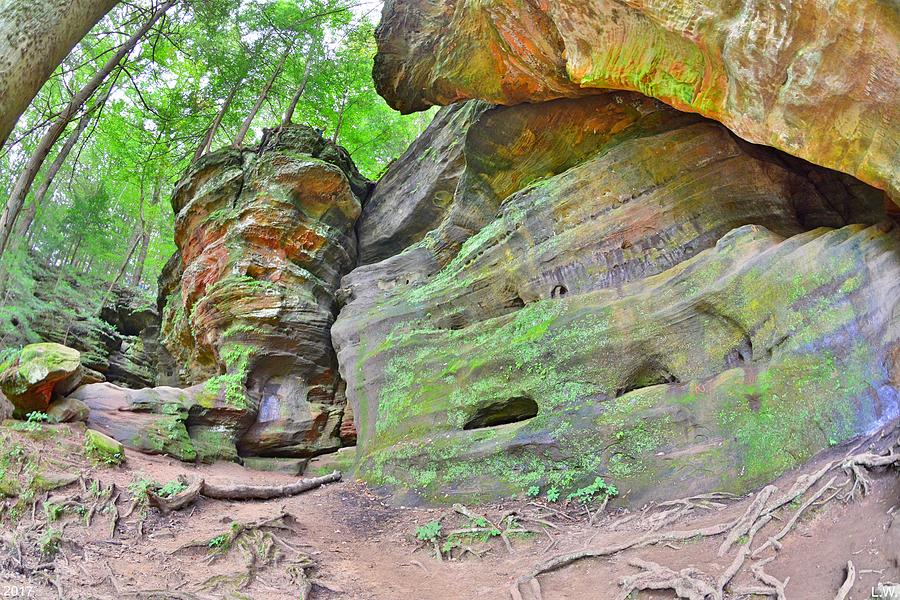 Rock House From The Outside Hocking Hills Ohio 3 Photograph by Lisa Wooten