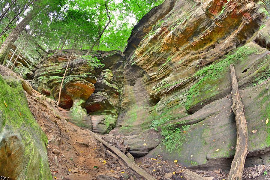 Rock House From The Outside Hocking Hills Ohio Photograph by Lisa Wooten