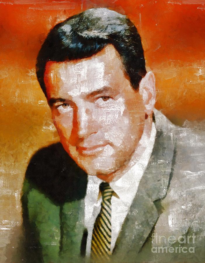 Rock Hudson By Mary Bassett Painting