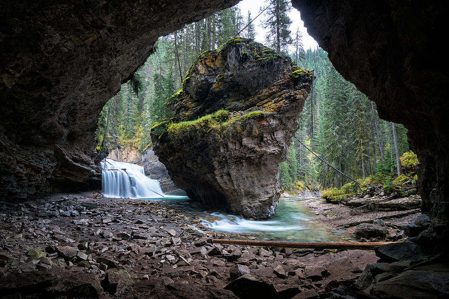 Rock in Johnston Canyon Photograph by James Udall