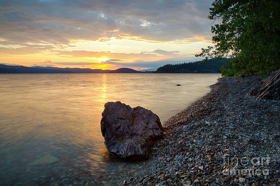 Rock in the Sunset Photograph by Idaho Scenic Images Linda Lantzy