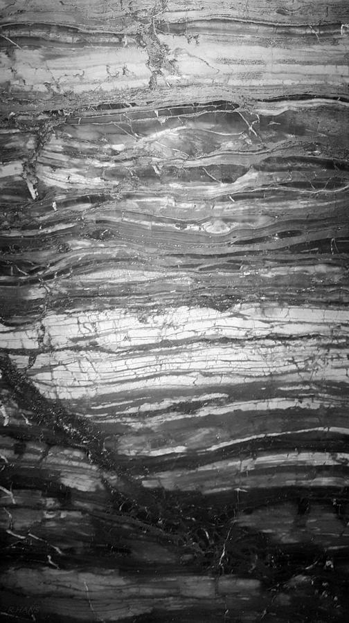 Rock Lines B W Photograph by Rob Hans