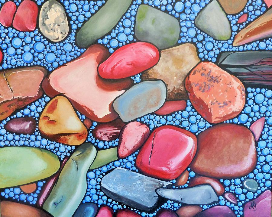 Abstract Painting - Rock my world by Anne Gardner