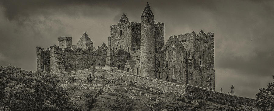 Rock of Cashel Monochrome Photograph by Teresa Wilson