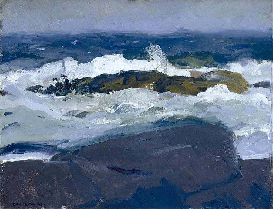 George Bellows Painting - Rock Reef. Maine by George Bellows