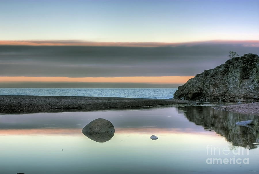 Sunset Photograph - Rock Reflections by Bryan Benson