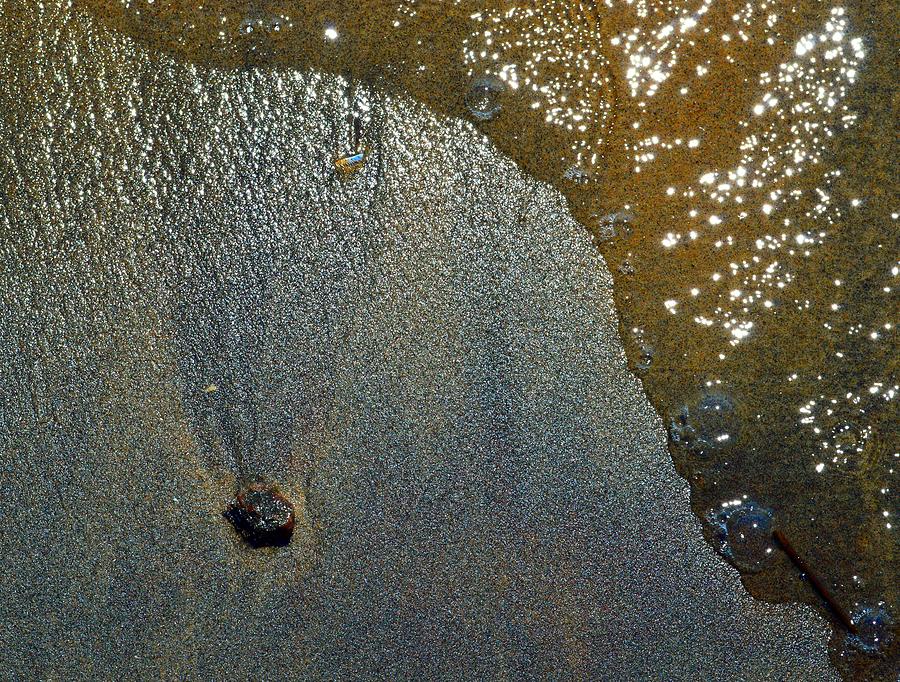 Rock Sand Water Sun 2  Photograph by Lyle Crump