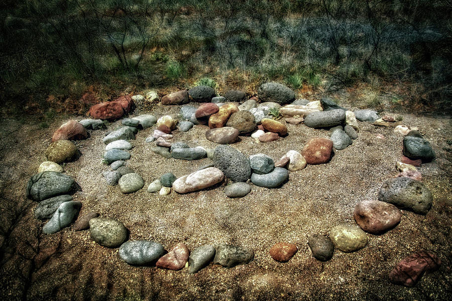 Rock Spiral at Buddha Beach - Sedona Photograph by Jennifer Rondinelli Reilly - Fine Art Photography