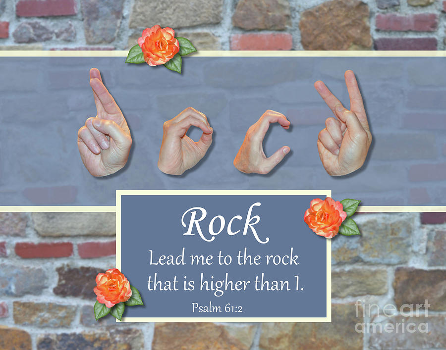 Christian Photograph - Rock That Is Higher by Masters Hand Collection Christian Photograph - Rock That Is Higher by Masters Hand Collection