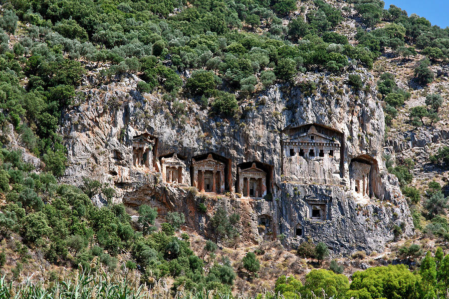 Rock Tombs Ruins Photograph by Sally Weigand