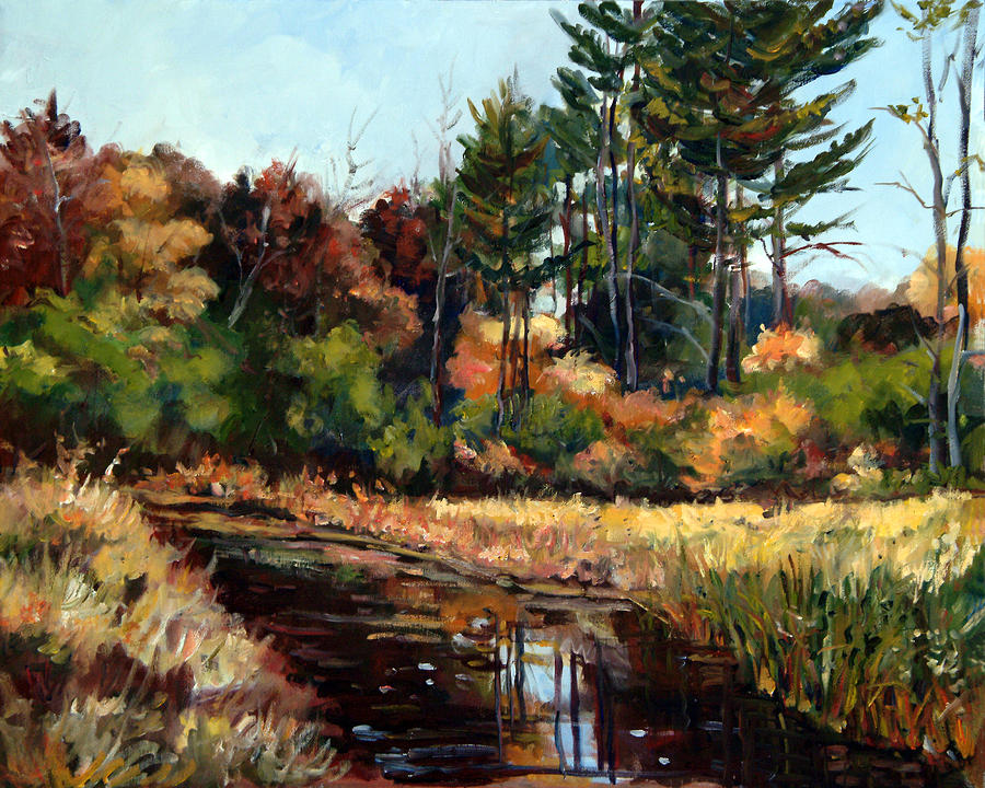 Rock Valley College Campus Rockford IL Painting by Ingrid Dohm