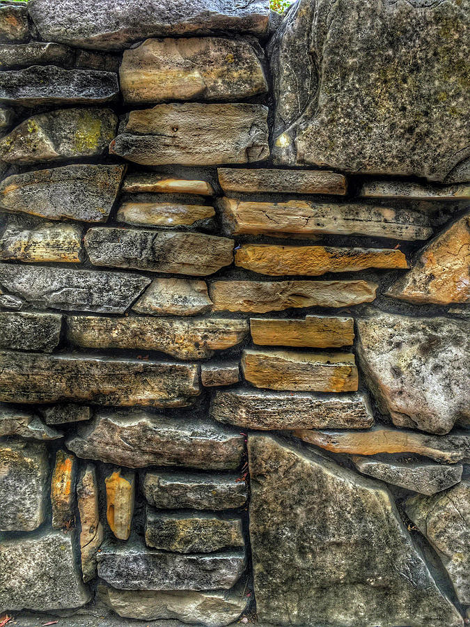 Rock Wall 02 Photograph by Bill Owen