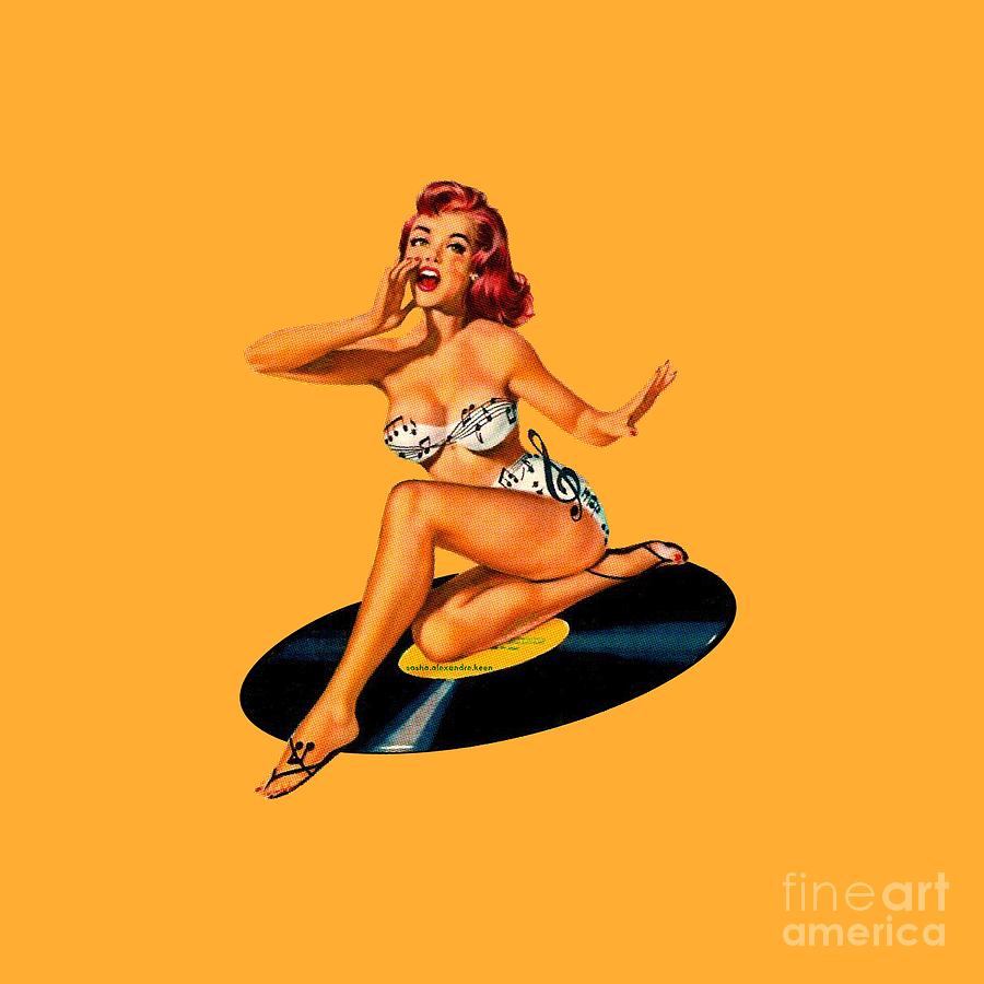 Kustom Kulture Digital Art - Rockabilly Goddess by Sasha Alexandre Keen Kustom Kulture Digital Art - Rockabilly Goddess by Sasha Alexandre Keen