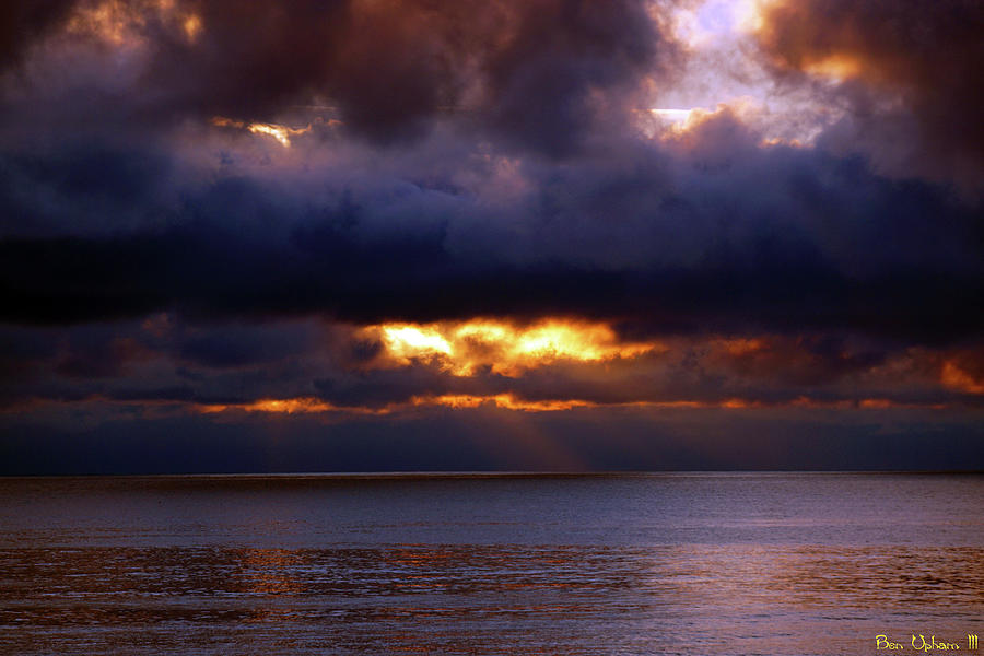 Rockaway Sunset #5 Enhanced Photograph by Ben Upham III
