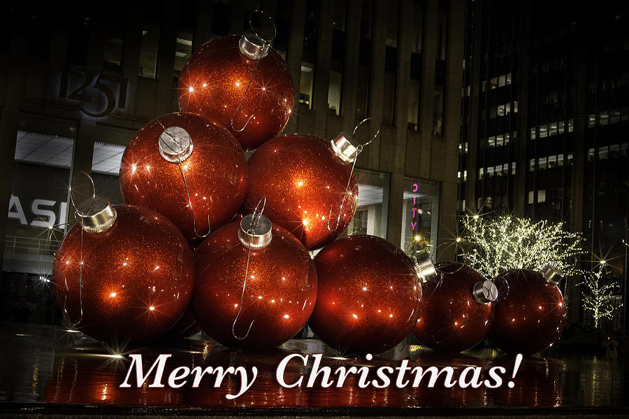 Rockefeller Center Christmas Ornaments Photograph by Eleanor Abramson