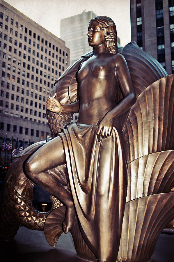 Rockefeller Center Statue Photograph by Mike Martin