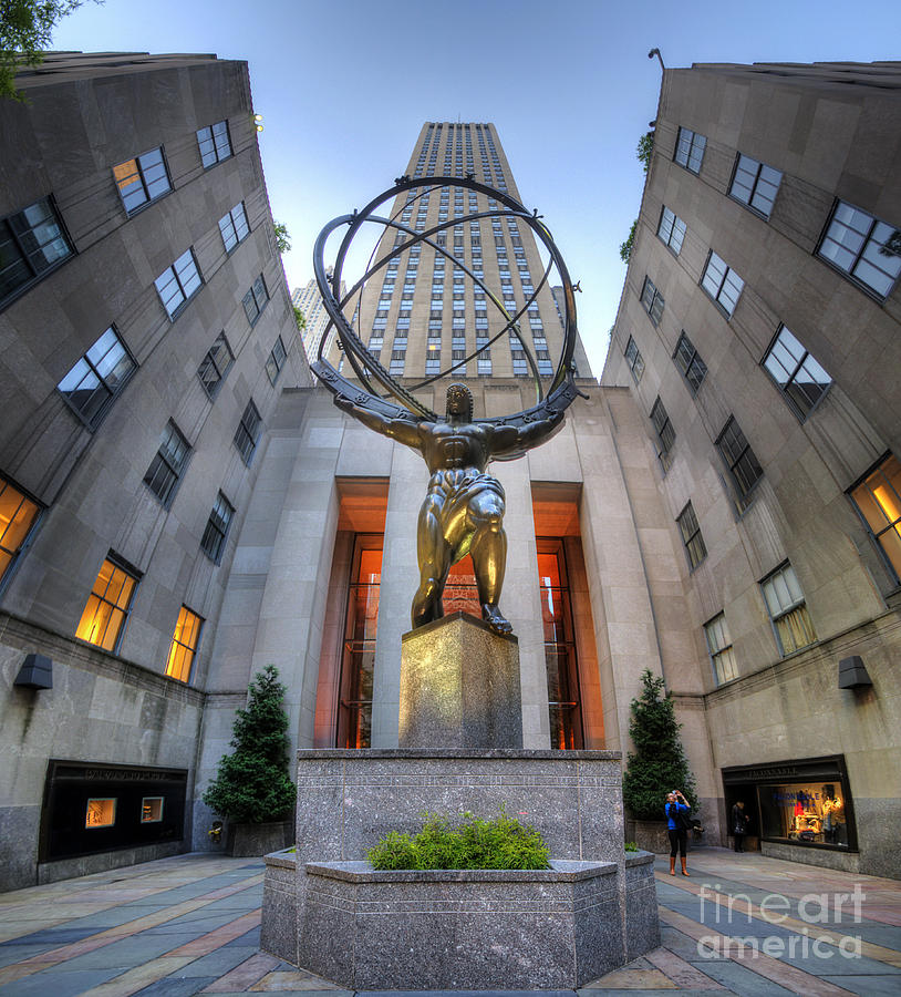 Rockefeller Centre Atlas - NYC - Vertorama Photograph by Yhun Suarez
